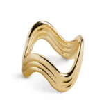 L'Objet Ripple Napkin Rings (Set of 4) - Gold - Image 3