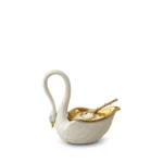 L'Objet Swan Salt Cellar - White