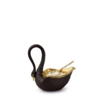 L'Objet Swan Salt Cellar - Black