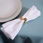 L'Objet Ripple Napkin Rings (Set of 4) - Gold - Image 2