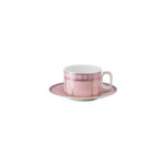 Swarovski Signum Rose Cup and Saucer 4 Low