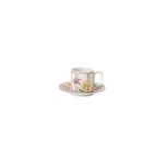 Swarovski IDYLLIA Marshmallow Espresso Cup & Saucer