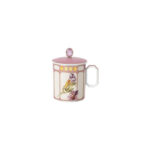 Swarovski IDYLLIA Finch Pink Mug with Handle and Lid