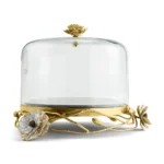 Michael Aram Anemone Cake Stand with Dome - Image 2