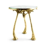 Michael Aram Palm Accent Table Gold