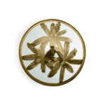 Michael Aram Palm Accent Table Gold - Image 3