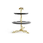 ⁦Michael Aram Anemone 2-Tier Etagere⁩ - الصورة ⁦3⁩