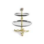 ⁦Michael Aram Anemone 2-Tier Etagere⁩ - الصورة ⁦2⁩