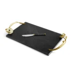 Michael Aram Anemone Cheese Board w Knife Large - Image 3
