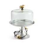 Michael Aram Butterfly Ginkgo Pastry Dish w Dome