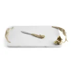 ⁦Michael Aram Tulip Cheeseboard w Knife⁩ - الصورة ⁦3⁩
