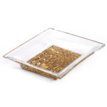 Roberto Cavalli CROCODILE GOLD Luxury Box Tidy Tray Large