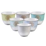 Roberto Cavalli LIZZARD SUNRISE Luxury box Set 6 Pcs Arabic Cup