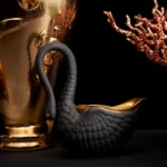 L'Objet Medium Swan Bowl - Black - Image 2
