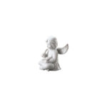 Engel klein Weiss matt Angel with scroll 6.5cm - Image 3
