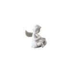 Engel klein Weiss matt Angel with scroll 6.5cm - Image 5