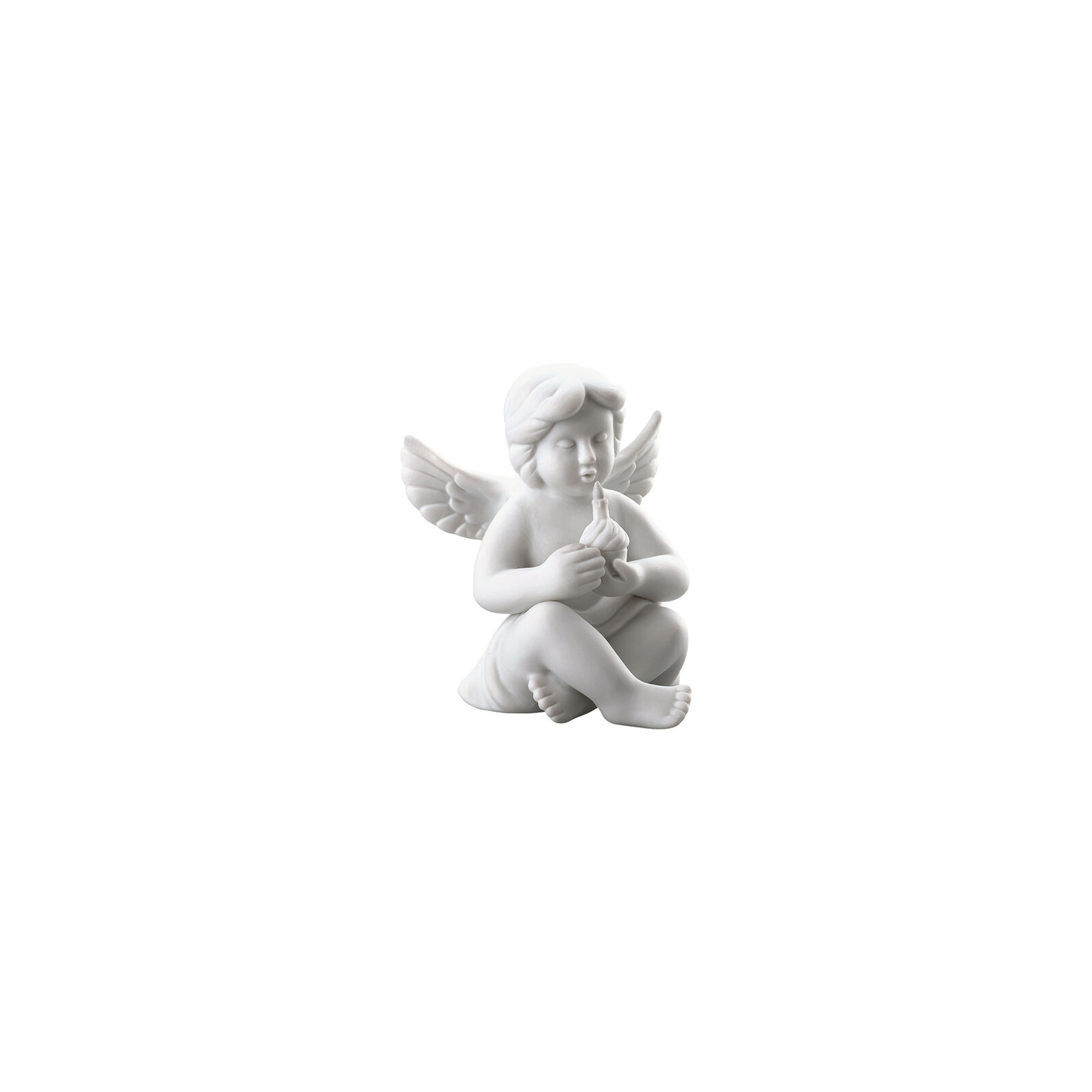 Ominia_Rosenthal_Engel - 69054-000102-90537_5_f25 Engel klein Weiss matt Angel w.birthdaycake 6cm - Image 1
