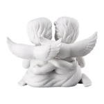 Engel klein Weiss matt/ Pair angels w. heart 14.5cm - Image 5