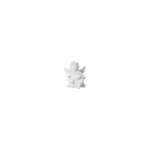 Engel klein Weiss matt Angel with heart 6.5cm