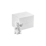 Engel klein Weiss matt Angel kissing hand 10.5cm - Image 2