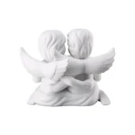 Engel klein Weiss matt Pair angels w. heart 11cm - Image 3