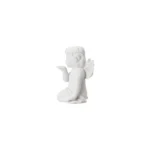 Engel klein Weiss matt/ Angel kissing hand 14cm - Image 3