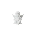 Engel gross Weiss matt / Angel with heart