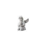 Engel klein Weiss matt Angel with flowerpot 6cm - Image 2