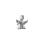 Engel klein Weiss matt Angel with flowerpot 6cm - Image 4