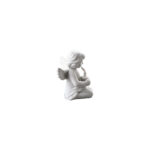 Engel klein Weiss matt Angel with flowerpot 6cm - Image 5