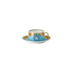 Medusa Amplified Blue Coin / Cup/Saucer 4 low