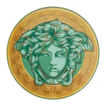 Medusa Amplified Green Coin / Service Plate 33 cm
