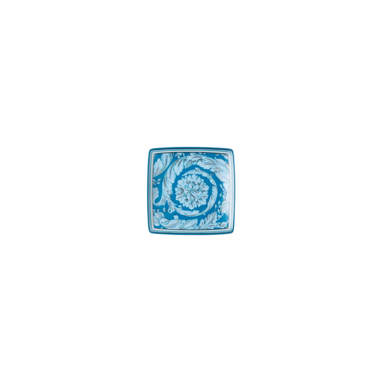 Ominia_Versace_Barocco_Teal_11940-403769-15251_1_f25 Barocco Teal/ Bowl 9 cm sq. flat - Image 1