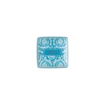 Barocco Teal/ Bowl 12 cm sq. flat